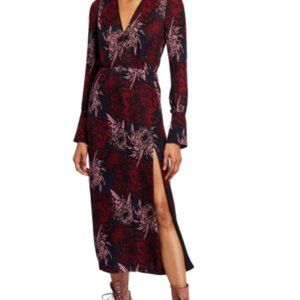 A.L.C. Bailey Long Sleeve Printed Midi Dress